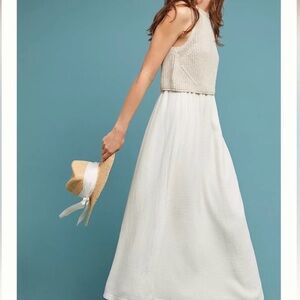 Anthropologie Layered Sweater Maxi Dress